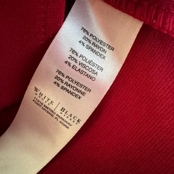 White House black market red military blazer - Picture 8 of 10